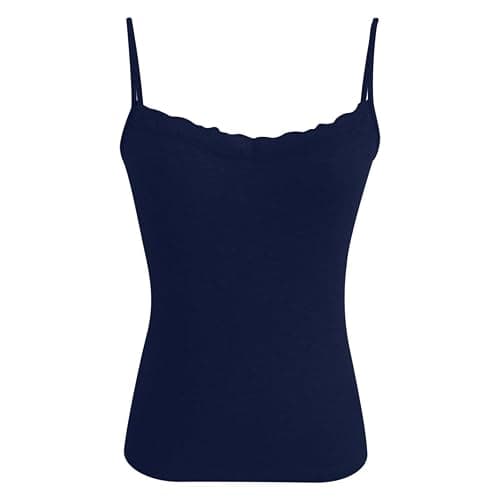 Crop Tops Damen Sexy, Tank Tops Teenager Mädchen Spaghetti Trägertop Ärmellose Sporttop Lässig Blusetops Einfarbige Damentop Schulterfrei Trägershirt Leichte Untertops Sommer Crop Y2K Camisole thumbnail 5