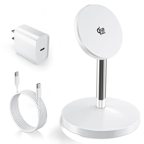 Magnetic Wireless Charger iPhone Stand,Qi2-Certified 25W Mag-Safe Charger Fast Charging Stand 35W USB C Adapter 6FT Cable Wireless Fast Charging Station for iPhone 17 Pro Max/17/16/15/14/13/12,AirPods - Image 1