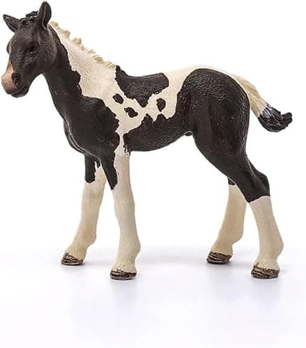 Schleich Horse Club - 4PC Foal Horse Toy Playset - with Pinto, Knabstrupper, Holsteiner and Mustang Figurine Horses for Girls and Boys - Realistic Farm Animal Figures for Kids Ages 5+ | 77586 thumbnail 2