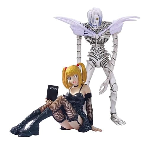 YLEAFUN 2pcs Anime Misa Amane Rem Figure Statues PVC Character Model Action Figurine Collectible Desktop Decoration - Image 1