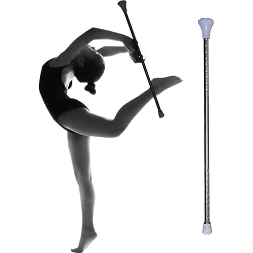 Dasiyoki Twirling Baton Spinning Dance Baton Metal Gymnastics Parade Stick for Child in Majorette (White, 1 Pack) thumbnail 4