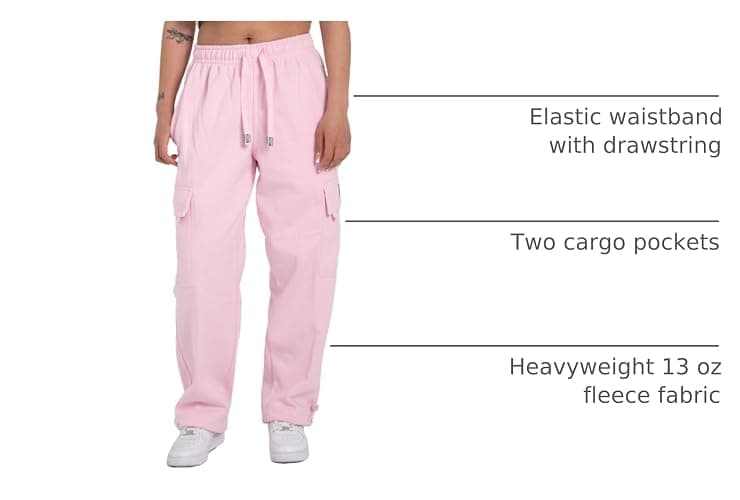 Pro Club Men's Heavyweight Fleece Cargo Pants thumbnail 4
