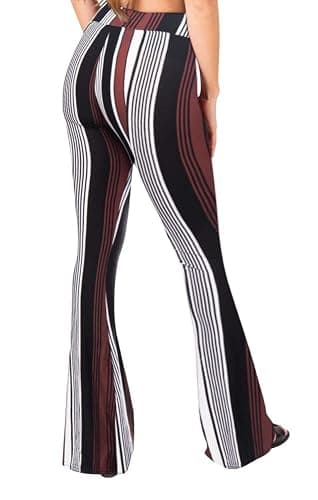 SATINA High Waisted Flare Leggings for Women - Yoga Pants for Women - Buttery Soft Bell Bottom Palazzo - Versatile Sizing thumbnail 3