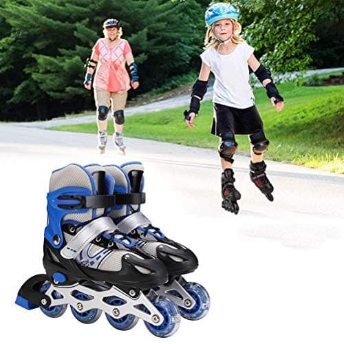 Tianbi 3 in 1 Roller Skates Kids & Adults Adjustable Size S, M Blue, Pink Unisex Kids, Youth, Adults thumbnail 4