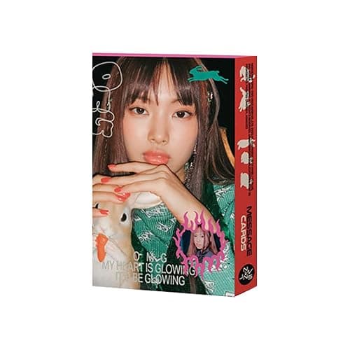 NewJeans : OMG - Message Card Ver. (HYEIN Version) 1st Single Album CD+Out Box+Message Cards+Photobook+Lyrics+Photocards+Sticker+(Extra NewJeans 5 Photocards+Pocket Mirror) - Image 1