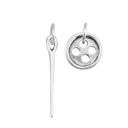 UNOde50 - Earrings Needle and button - Image 1