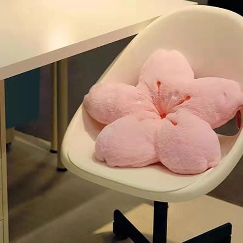 GEXUANCHEN Cherry Blossom Plush Throw Pillow Living Room Sofa Pillow Flower Chair Cushion Throw Pillow (15.74 * 15.74, pink) thumbnail 6