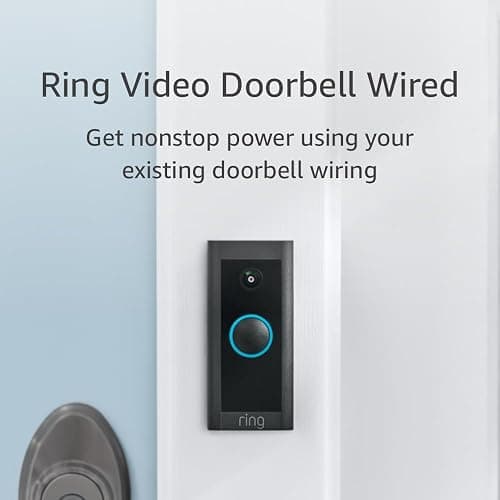 Ring Video Wired Doorbell (newest model), Home or business security, Two-Way Talk, advanced motion detection, HD camera and real-time alerts to monitor your front door (wiring required) thumbnail 7