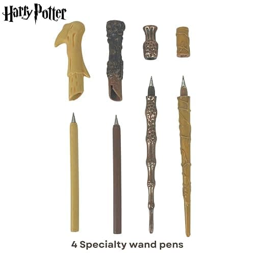 Harry Potter Wizarding World Wand Pens Set of 4 - Voldemort, Hermione, Dumbledore Wands thumbnail 2