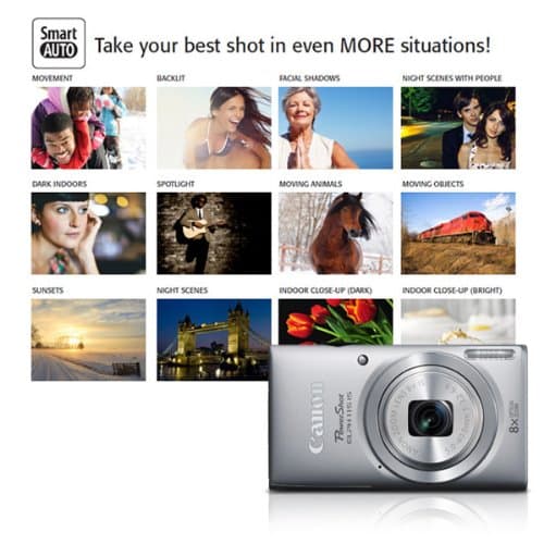 Canon PowerShot ELPH 115 is 16.0 MP Digital Camera with 8X Optical Zoom with a 28mm Wide-Angle Lens and 720p HD Video Recording (Silver) thumbnail 5