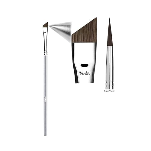 Angled Eyeliner Brush Slanted - Small Thin Winged Liner For Clean Lines To Apply Smooth Liquid Gel Liner For A Fine Wing | Application Of Flat Angle Edges Allows Precision Control Sexy Cat Eyes - Image 1