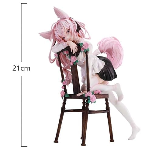 QAHEART Anime Illustration KINAKO Figure Original Painting Figures Rabbit Flova Figure Bunny Girl Model Statue - 8.27in/21cm - Rabbit Flova thumbnail 3