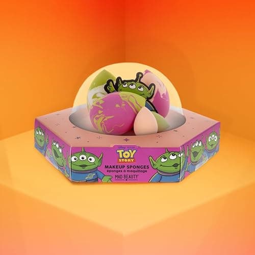 Disney Pixar Toy Story Makeup Sponges | Officially Licensed | 5 Piece Makeup Sponge Set | 3 Large & 2 Mini | Blending Sponge | UFO Gift Box | Mad Beauty thumbnail 4