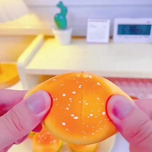 AHYCS Hamburger Stress Toys - Small Hamburger Squeeze Toys, Stress Stretch Hamburger Toys, Stress Relief Funny Novelty Toy, Simulation Hamburger Fidget Toy(3PCS) thumbnail 7