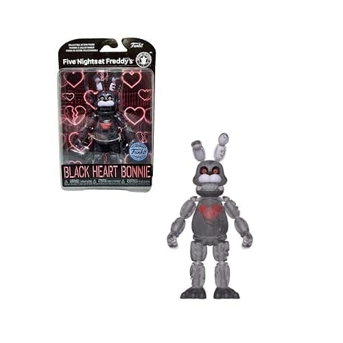 Funko Action Figures: Five Nights at Freddy's - Black Heart Bonnie *Glow in The Dark* (Walmart Exclusive) - Image 1