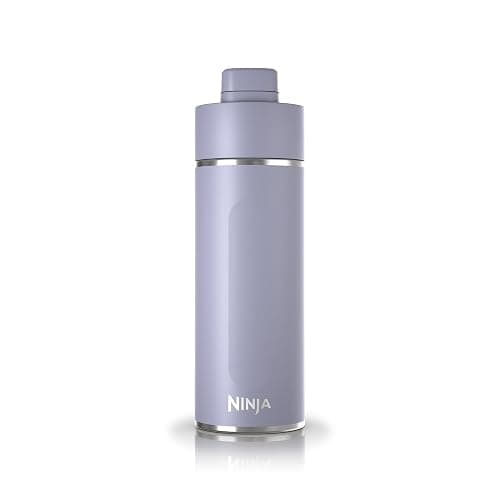 Ninja Thirsti 24oz. Travel Water Bottle, Stainless Steel Tumbler for Carbonated Drinks, Purple - Image 1