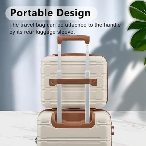 NEISIA Luggage Sets, Suitcase with Spinner Wheels, PC+ABS Hardshell Travel Luggage Set with TSA Locks,Lightweight Rolling Luggage，Carry on suitcase with YKK Zippers thumbnail 5