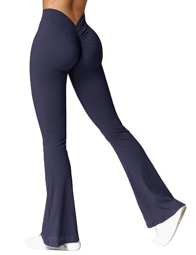 YEOREO High Waist Scrunch Flare Leggings Yoga Pants - Image 1