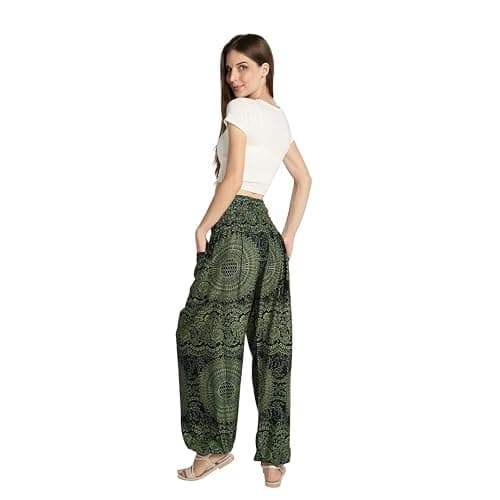 Tranquil Threads High-Waisted Boho Harem Yoga Pants for Women thumbnail 3
