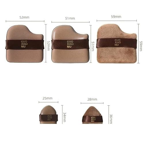 Наборы спонжей-аппликаторов для макияжа (Guoxiaoniu Chocolate Makeup Puff Set, Guoxiaoniu) thumbnail 7