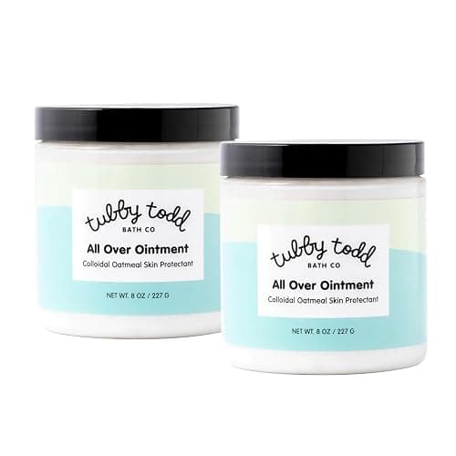 TUBBY TODD All Over Ointment Baby Eczema Cream, Everyday Multi-Purpose Baby Skin Relief Cream, Sensitive and Dry Skin, Rash & Irritation - Steroid & Gluten Free, Fragrance-Free, 8 oz, 2 Pack - Image 1