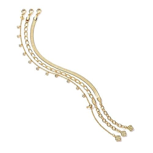 Kendra Scott Kassie Set of 3 Chain Bracelets, Fashion Jewelry for Women thumbnail 2