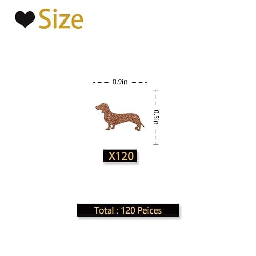 Dachshund Confetti, Puppy Birthday Party Supplies, Pet Dog Paper Cut Out, Dachshund Table Confetti for Baby Shower, Pet Dog Birthday Party Table Decoration thumbnail 3