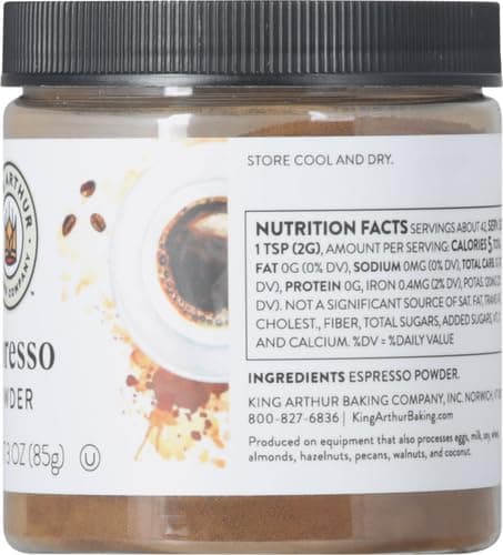 King Arthur Espresso Powder: Premium Baking Extract for Rich Chocolate Flavoring, 3 oz Reusable Jar, Kosher Certified - Enhance Your Desserts with Instant Coffee Intensity thumbnail 13