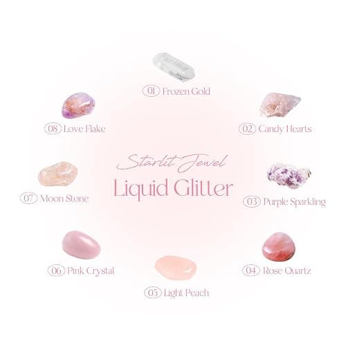 dasique Starlit Jewel Liquid Glitter (06 Pink Crystal) | Twinkle Glitter Shadow | Korean Makeup | Shimmer Eye Make Up | Eyeshadow Eyeliner | Long lasting | Multi use | Quick drying thumbnail 6