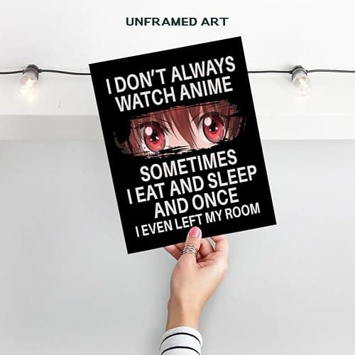 Japanese Anime Wall Decor for Teens - Anime Posters 8x10 - Wall Art Print - funny Sayings Wall Art - Sarcastic Gifts for Boys - Home Theater, Playroom, Movie Room Decor - Teen Girls Bedroom Decor thumbnail 2