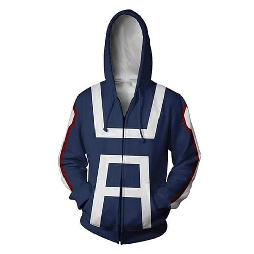 YUANTU Academia Hoodies Cosplay Costume Jacket Hoodies for Adult Unisex - Medium - Bule - Image 1