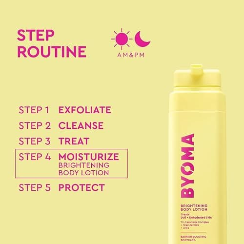 BYOMA Brightening Body Lotion - For Dull, Dehydrated Complexion - Creamy Moisturizer with Niacinamide + Urea - Evens Tone & Supports Barrier - 13.52 fl oz thumbnail 6