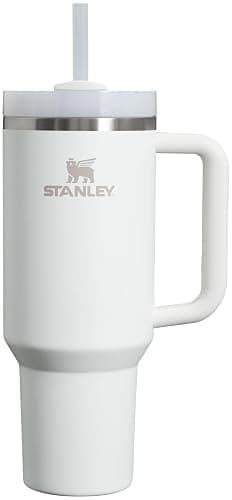 Stanley Quencher H2.0 Tumbler with Handle and Straw 40 oz | Flowstate 3-Position Lid | Cup Holder Compatible for Travel | Insulated Stainless Steel Cup | BPA-Free | Frost - 40 Ounces - Frost - Image 1