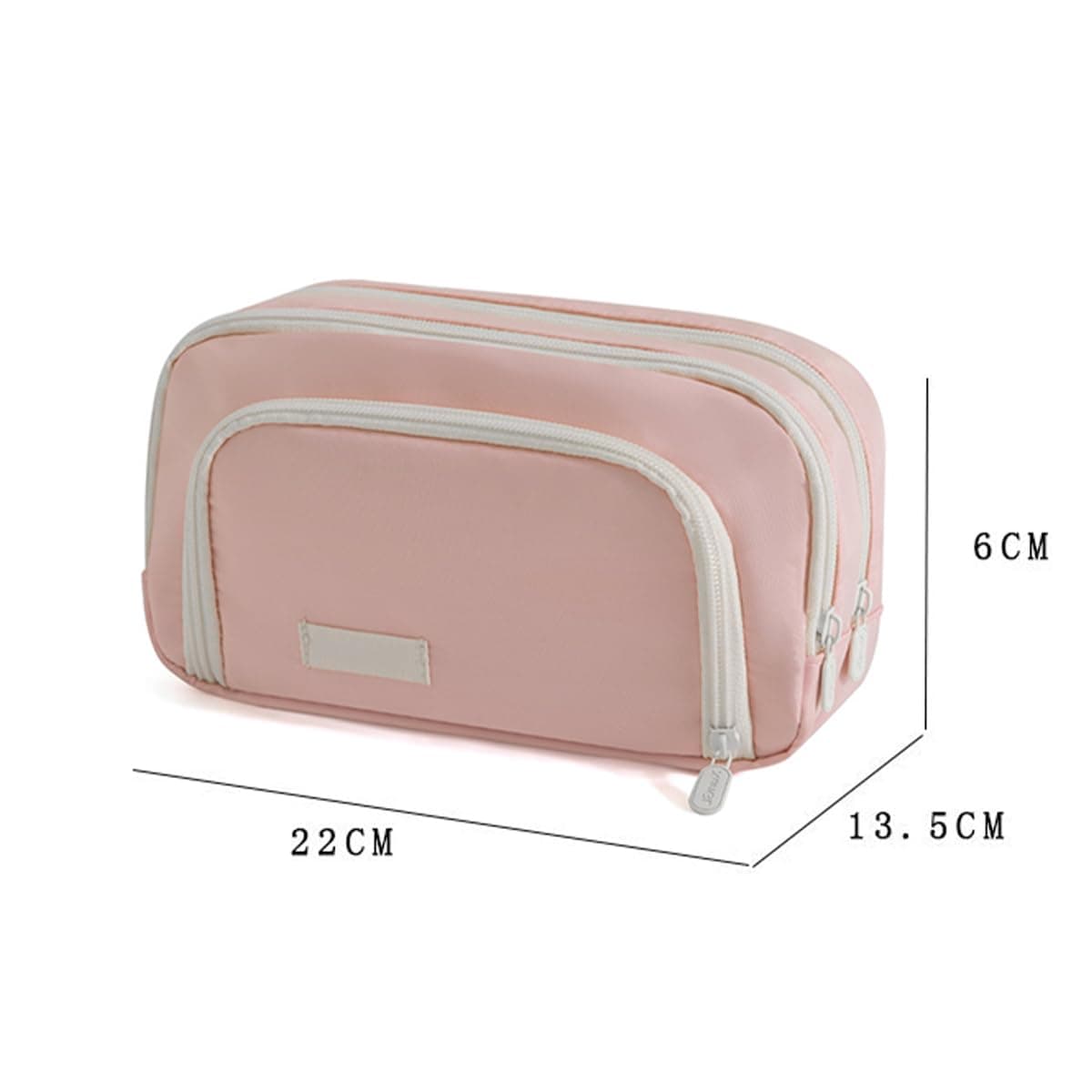 NUZAMAS Large Capacity Pencil Cases 3 Compartment Pencil Case Pencil Pouch Portable Pencil case with Handle Stationery Organizer with Zipper for College School Office Pink thumbnail 7