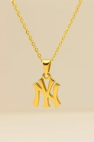 Uplift Us Marketplace 18K Gold Plated - Silver New York Necklace Stainless Steel Pendant Necklace Link Chain NY Pendant High Polished Finish Gift Idea thumbnail 8