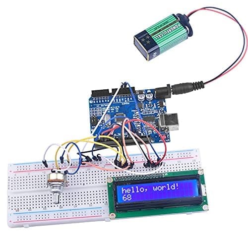 Kuman Arduino-Compatible R3 Board Starter Kit with Sensors, Breadboard, Jumper Wires, Motors, LCD, Tutorial for Beginners to Learn Robotics Coding and Electronics Projects thumbnail 2