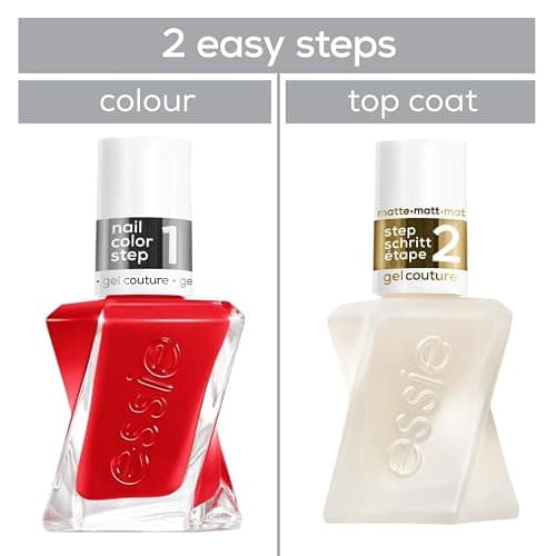 Essie Gel-Like Nail Polish, Lasts Up To 15 Days, With Flex.e Gel Technology, No Chipping, Glass-Like Shine, Vegan Formula, Couture, Matte Top Coat, 13.5 ml thumbnail 6