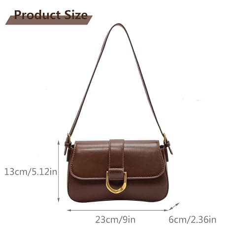 Shoulder Bag for Women Trendy Crossbody Purse Vegan Leather Handbags Clutch Hobo Bags Y2K Saddle Purses thumbnail 6