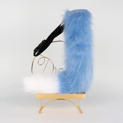 JUNBOON Faux Fur Tail for Cosplay Halloween Party Costume thumbnail 2