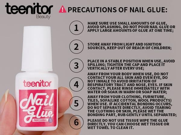 Teenitor Acrylic Fake Nails Kit, Press On Nail Supplies with Clear Coffin Nail Tips Nail Stand Nail Art Brushes Dotting Pen Glitter Sequins Sticker Rhinestones Nail Decorations Press On Nails Kit thumbnail 8