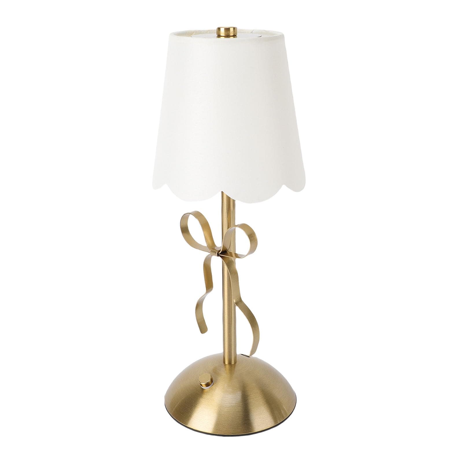 Rechargeable Cordless Table Lamp with Touch Switch Color Changing, Metal Base Bedside Lamp with Fabric Shade for Bedroom Dining Room Decorative Lighting - Image 1