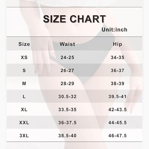 Bhyzdi Women's Period Panties with 4 Layers of Leakproof Protection Heavy Flow Mid Waist Menstrual Cotton Briefs 5 Pack thumbnail 2