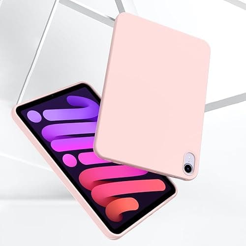 Callyue Slim Case for iPad Mini 6 8.3 Inch 2021 iPad Mini 6th Generation, iPad Mini 7 2024 Case (A17 Pro), Ultra Thin Lightweight Matte Soft Flexible Frosted TPU Skin Bumper Back Cover Shell, Pink thumbnail 6