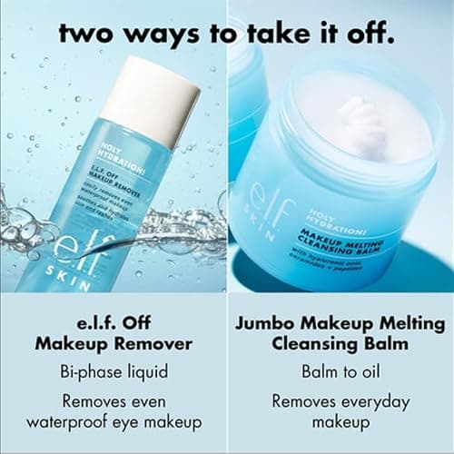 e.l.f. SKIN Holy Hydration! Makeup Melting Cleansing Balm JUMBO, Face Cleanser & Makeup Remover, Infused with Hyaluronic Acid to Hydrate Skin, 3.5 Oz thumbnail 5
