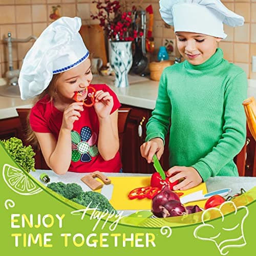 13 Pieces Montessori Kitchen Tools for Toddlers-Kids Cooking Sets Real-Toddler Safe Knives Set for Real Cooking with Plastic Toddler Safe Knives Crinkle Cutter Kids Cutting Board - 13pcs thumbnail 7