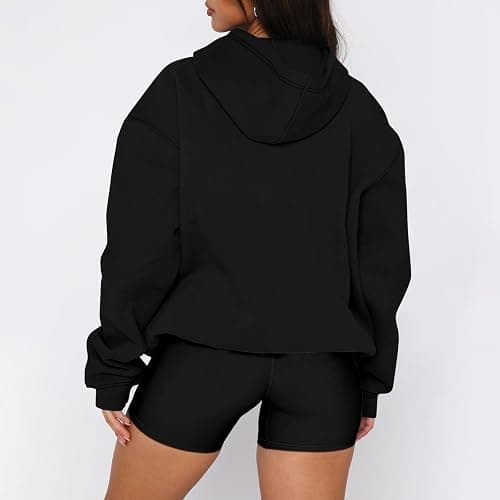 PETYCZEN Oversized Hoodies for Women Casual Long Sleeve Drop Shoulder Lightweight Hoodie Cute Teen Girls Clothes Pullover Top thumbnail 3