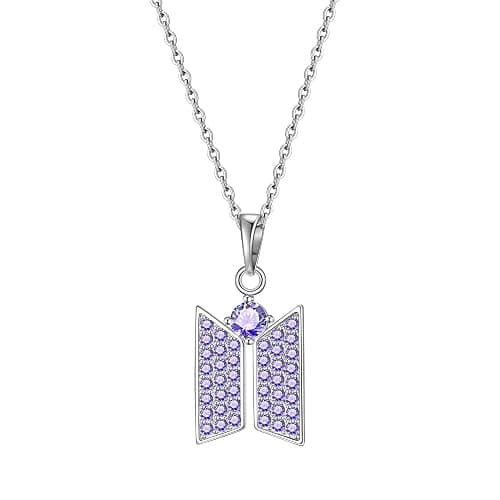 Army Necklace Bangtan Boys Pendant Merch 18K Gold Plated Cubic Zirconia Jewelry for Fans Gifts - Image 1