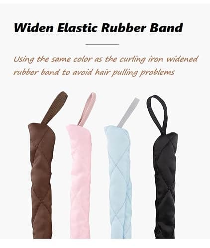 Tirdkid Pink Heatless Curling Rod Headband, 2026 New Upgraded Eight Claw Design Heatless Curler with Removable & Adjustable Heatless Curls thumbnail 4