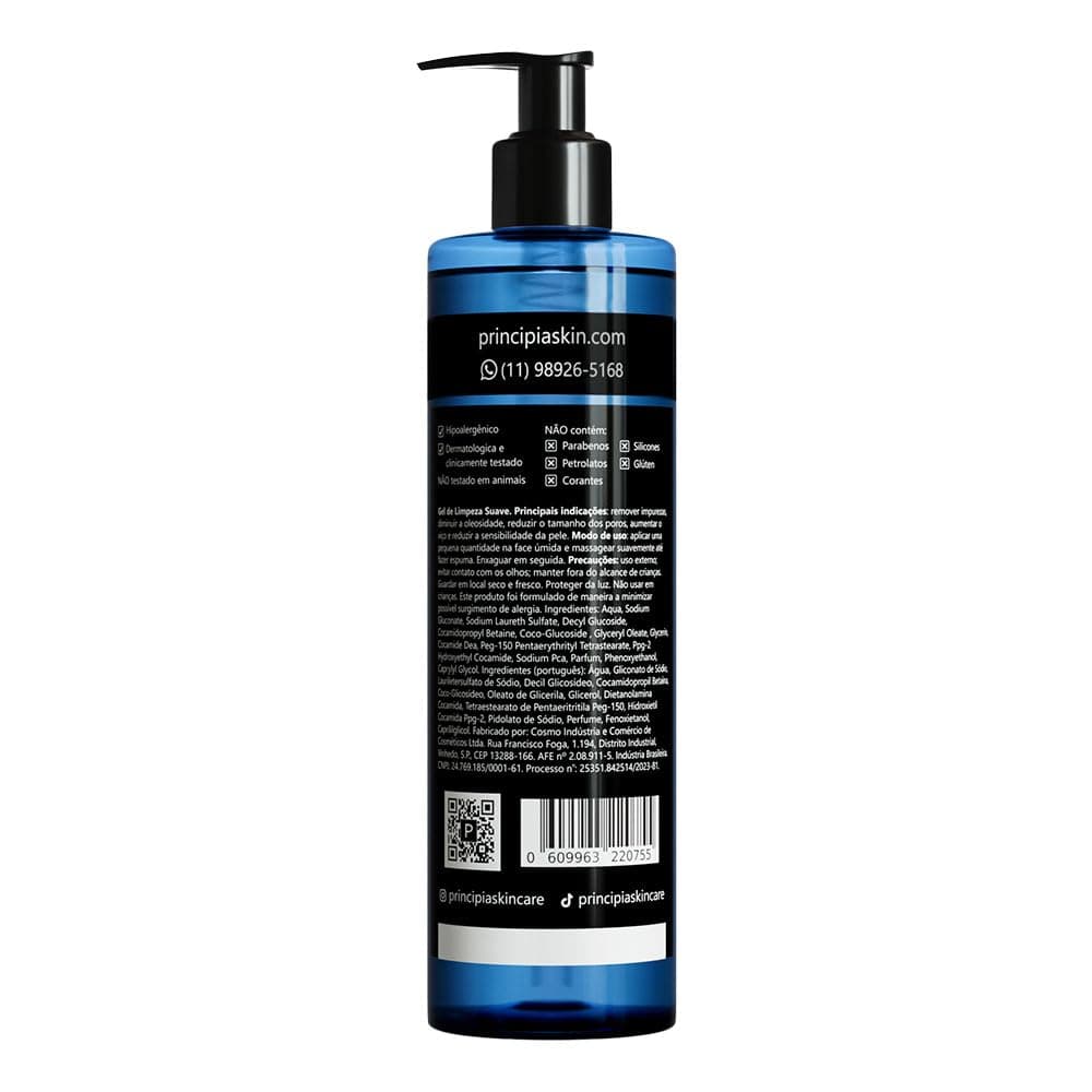 PRINCIPIA, Kit Gel de Limpeza com mix de tensoativos + PCA sódio + glicerina, um Creme Hidratante com glicerina + manteiga de karité + niacinamida e um protetor solar fluido antioleosidade com mix de filtros UV + niacinamida, FPS 60, toque seco e com eficácia contra raios UVA e UVB. thumbnail 3