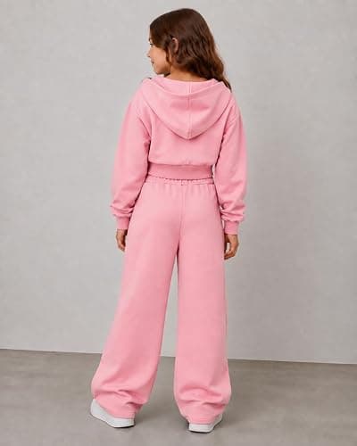 Afsmlys Tween Girls Clothes Sweatshirt + Strap Cami Top + Pants 3 Piece Outfit Set, Size 7-16 Years thumbnail 5
